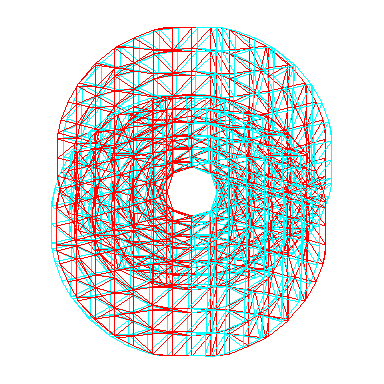 3D Stereo Hyperboloid of 1 sheet