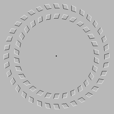 rotating wheels illusion
