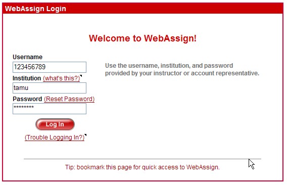 web assign tamu